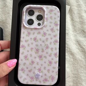Brand new iPhone 16 Pro velvet, caviar, purple lilac flowers